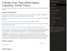 Tablet Screenshot of criticism.com